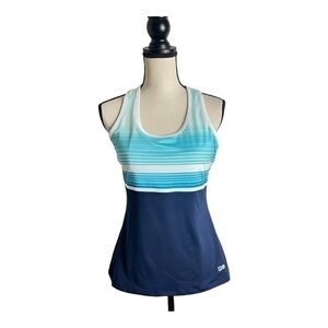 Fila Blue Racer Back Tennis Sports Tank Size L